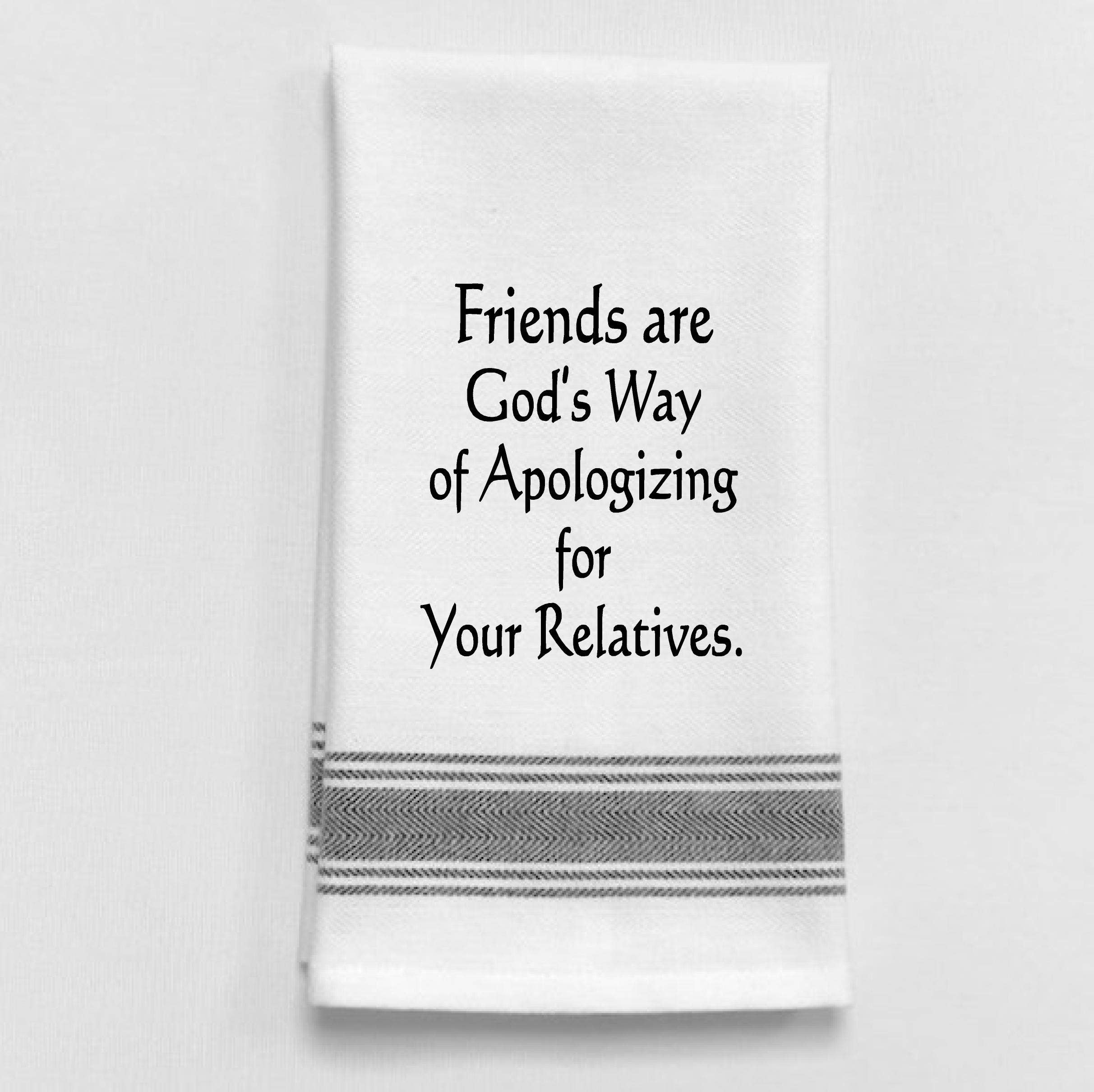 Wild Hare Designs White Tea Towel