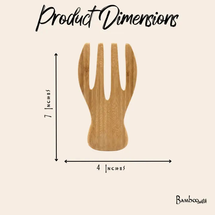 Bamboo Salad Hands Set