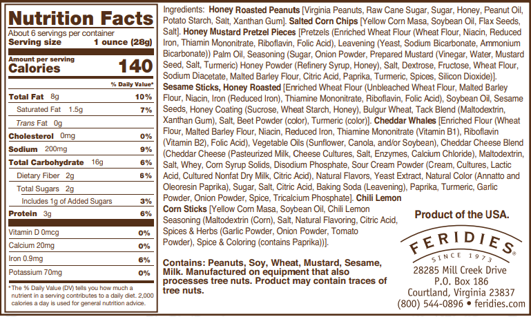 FERIDIES - 5 O'clock Crunch Snack Mix
