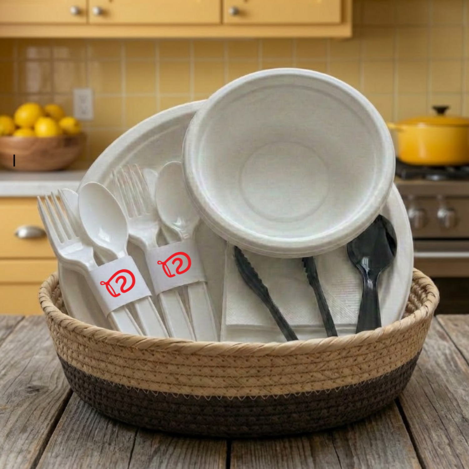 All-in-One Disposable Tableware Set