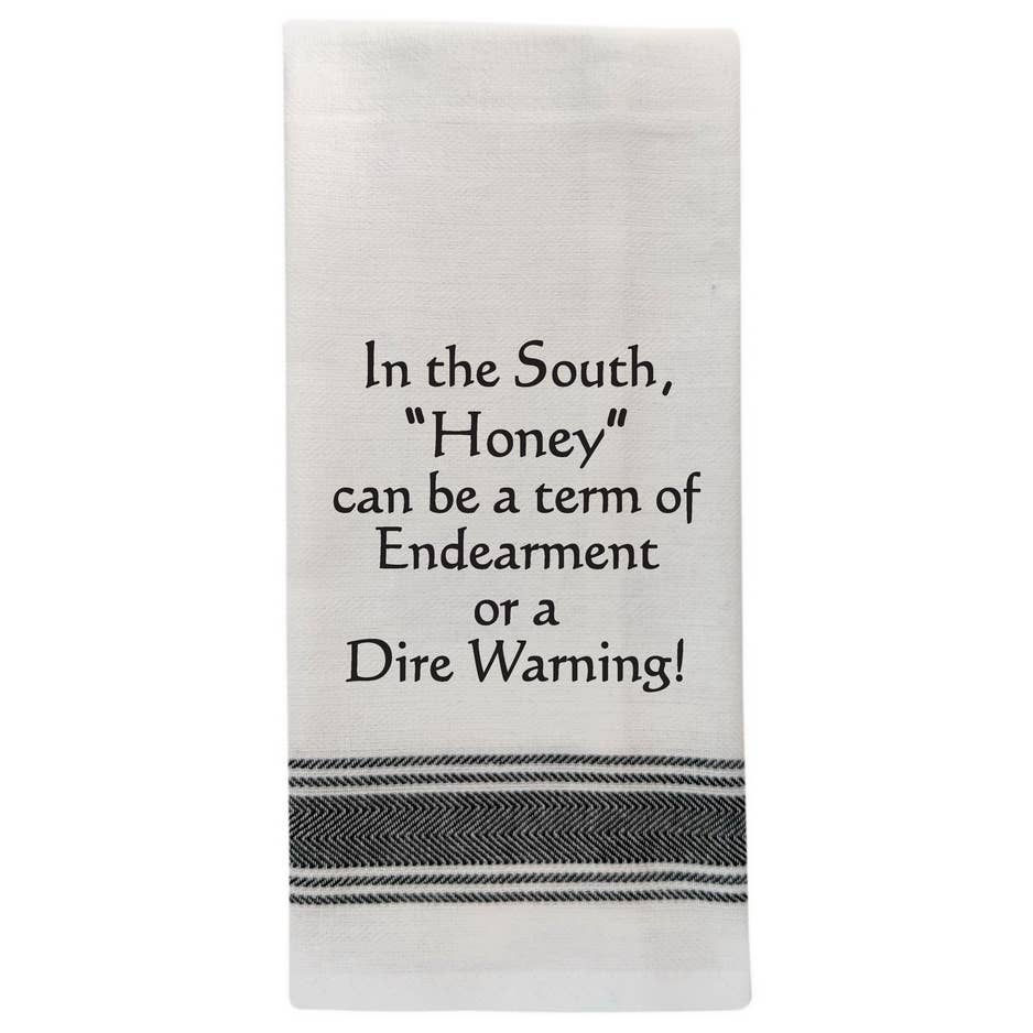 Wild Hare Designs White Tea Towel