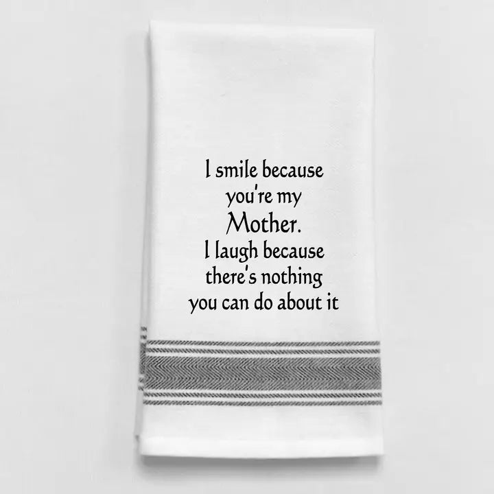 Wild Hare Designs White Tea Towel