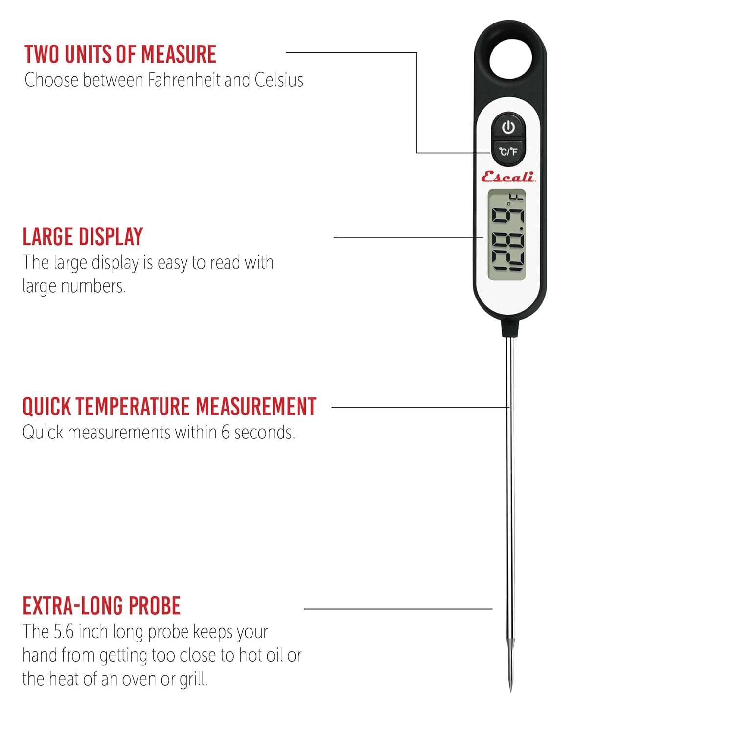 Escali Digital Long Stem Thermometer