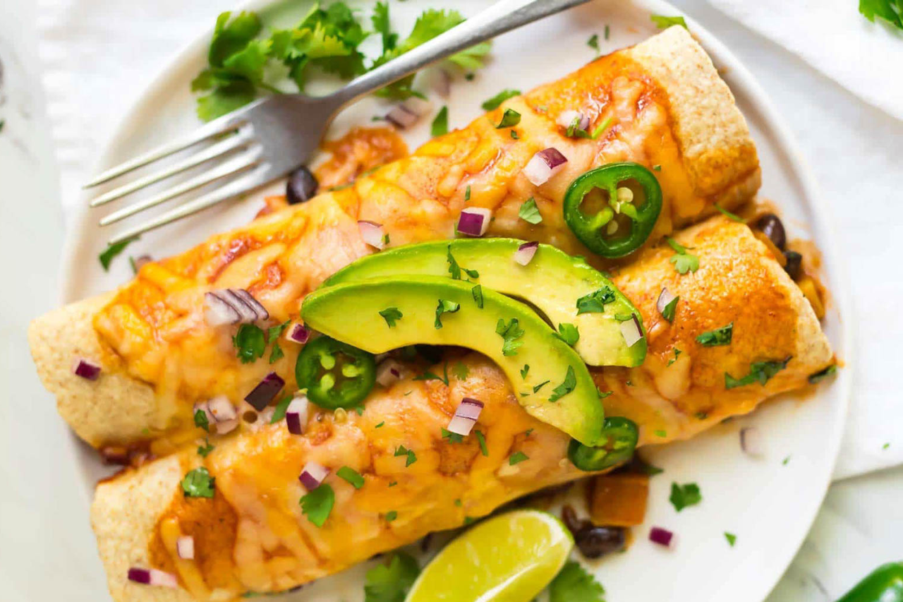 Black Bean & Sweet Potato Enchiladas