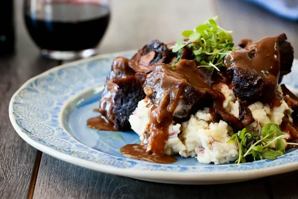 Our Signature Boneless Beef Braised Short Ribs from Dish to Door in Raleigh, NC