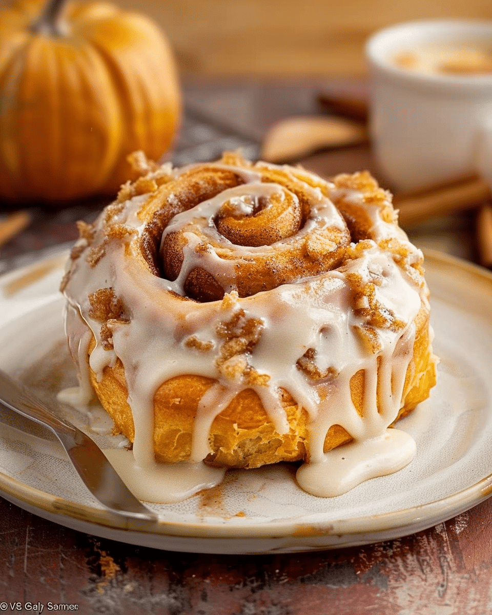 Homemade Pumpkin Pecan Cinnamon Rolls