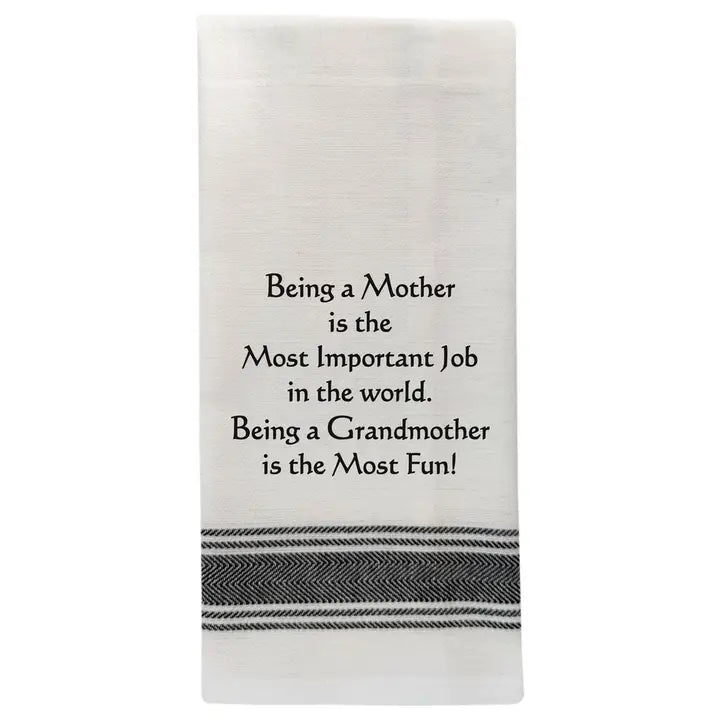 Wild Hare Designs White Tea Towel