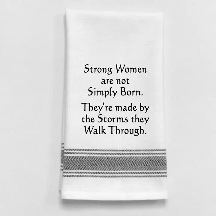Wild Hare Designs White Tea Towel
