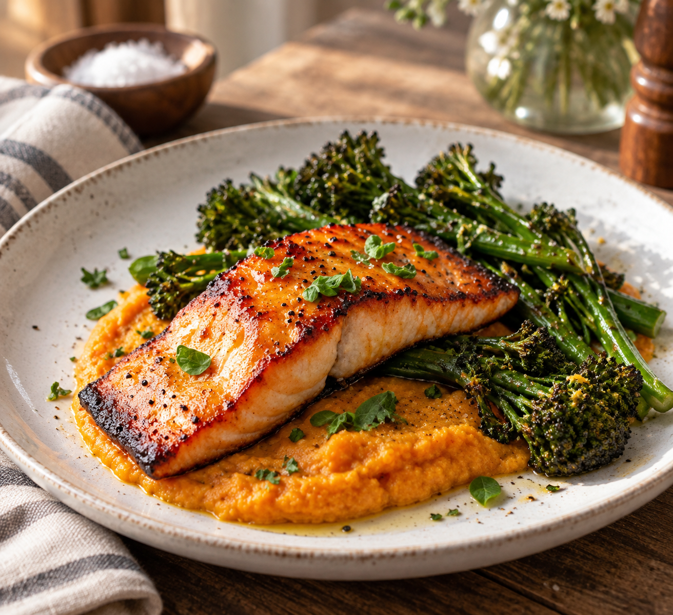 Maple Apple Glazed Salmon - GF