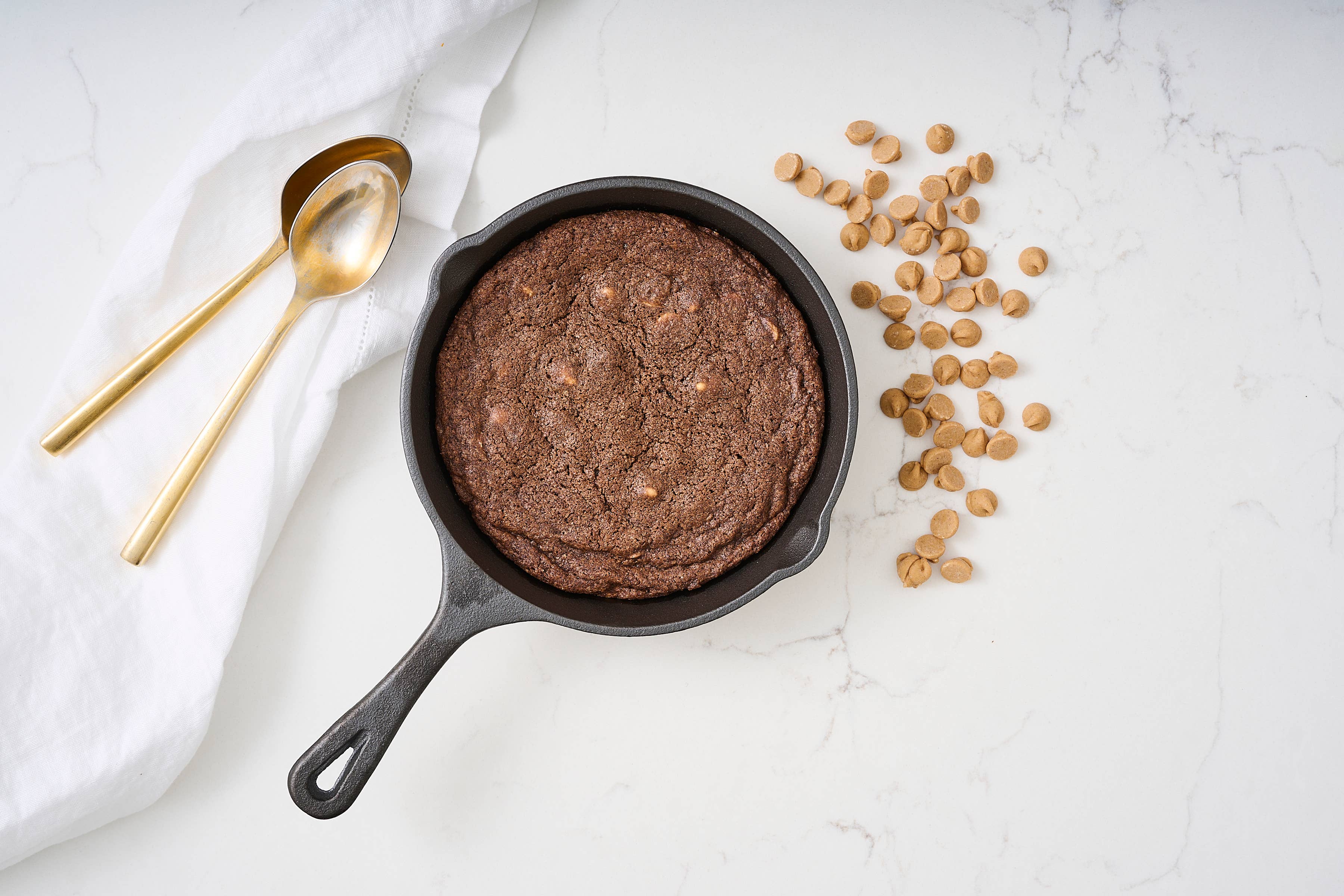 Chocolate Peanut Butter Cookie Skillet