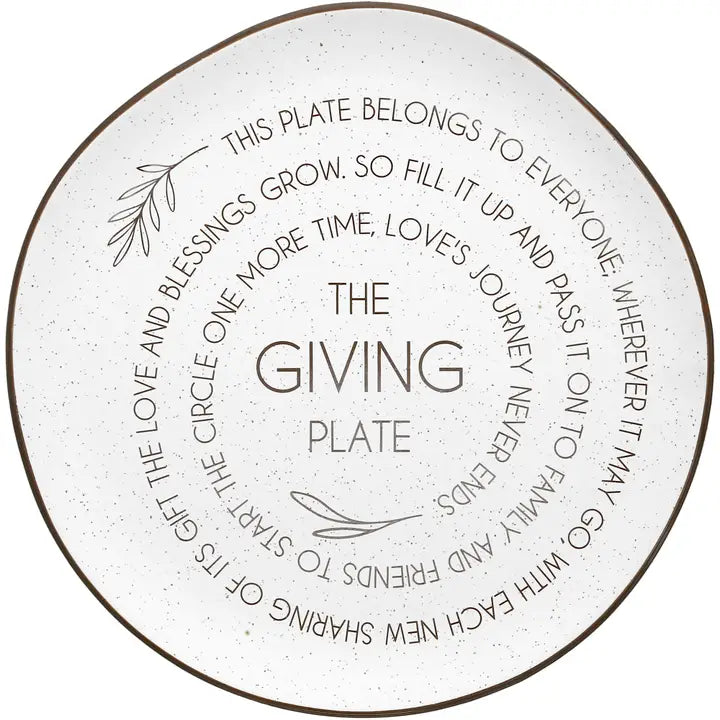The Giving Plate - 10.5" Ceramic Plate