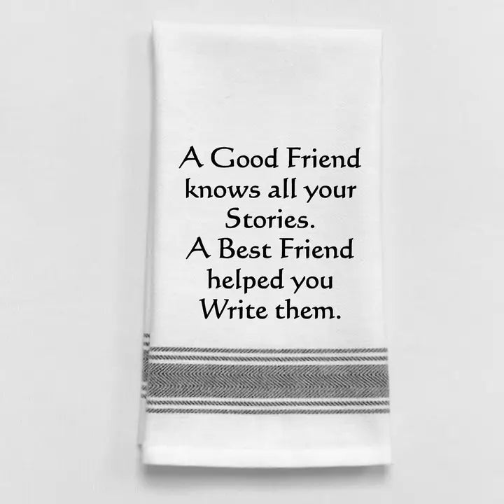 Wild Hare Designs White Tea Towel