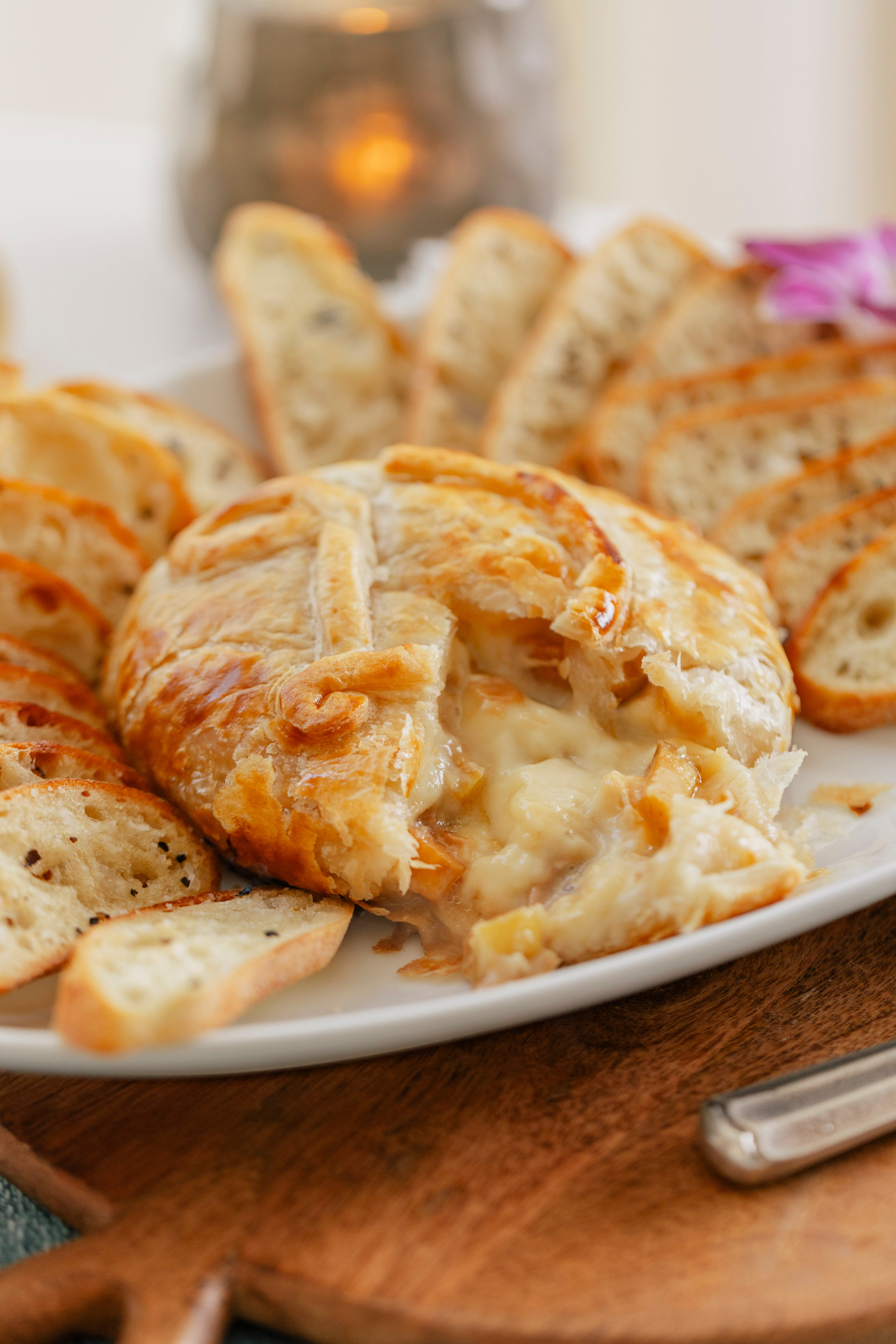 Seasonal Baked Brie en Croute