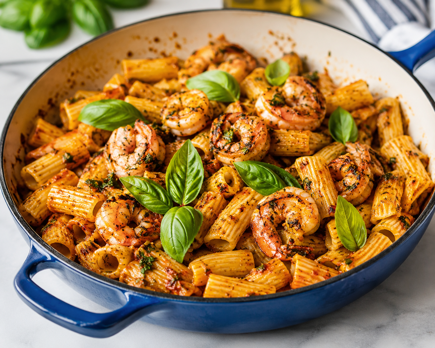 Spicy Herb Grilled Shrimp & Penne