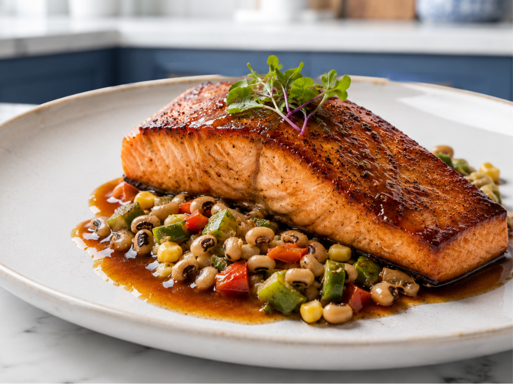 Sweet Tea Glazed Salmon