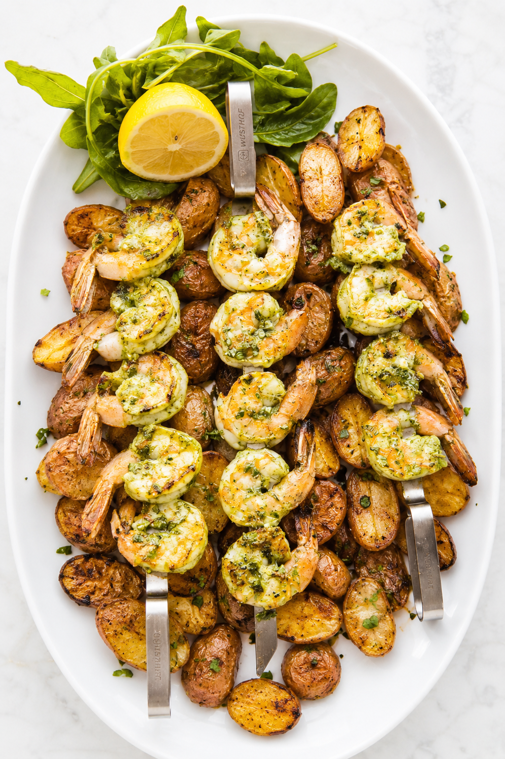 Pesto Grilled Shrimp