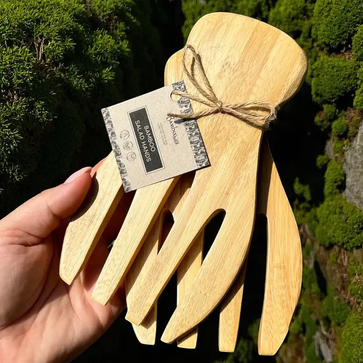 Bamboo Salad Hands Set