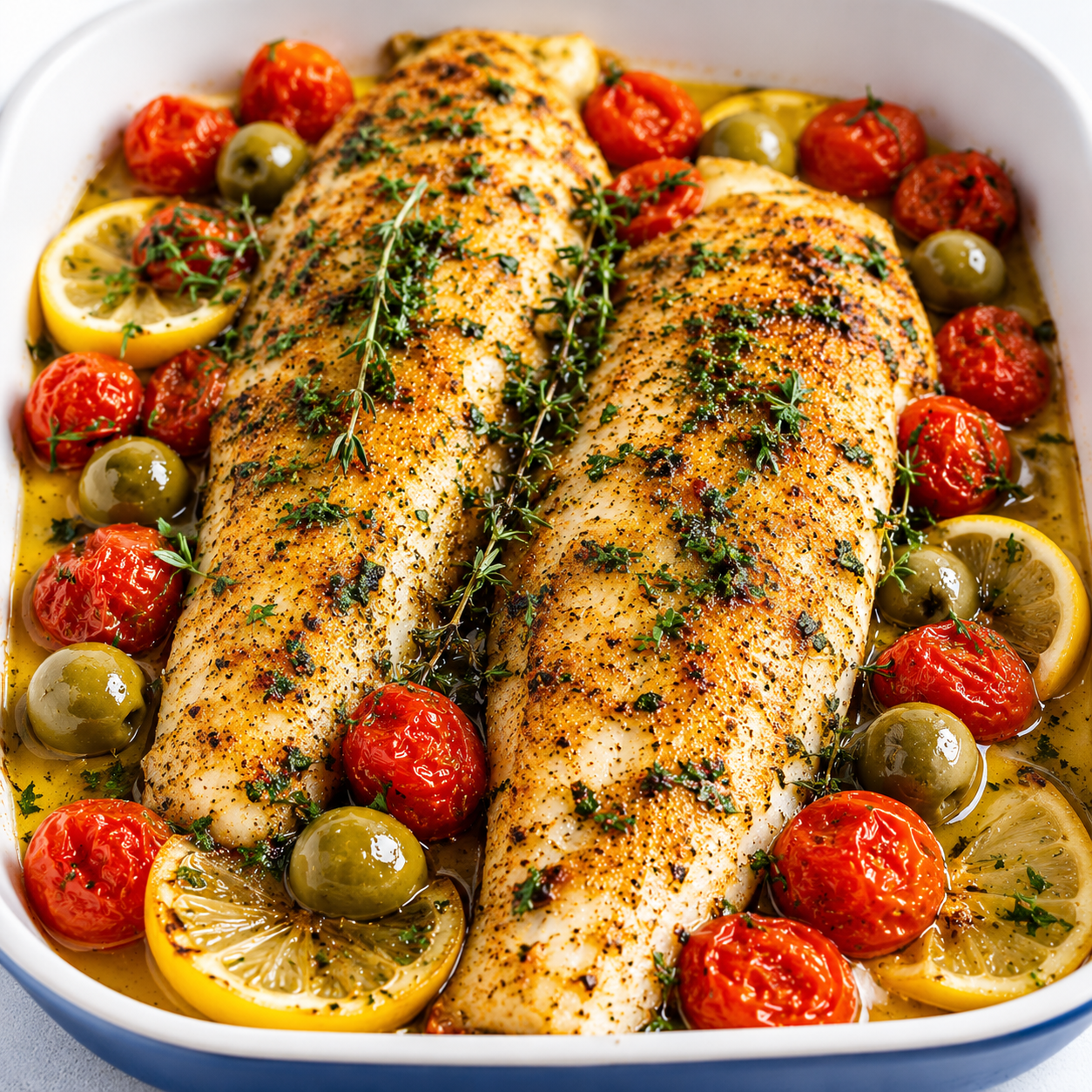 Mediterranean Herb Roasted Cod