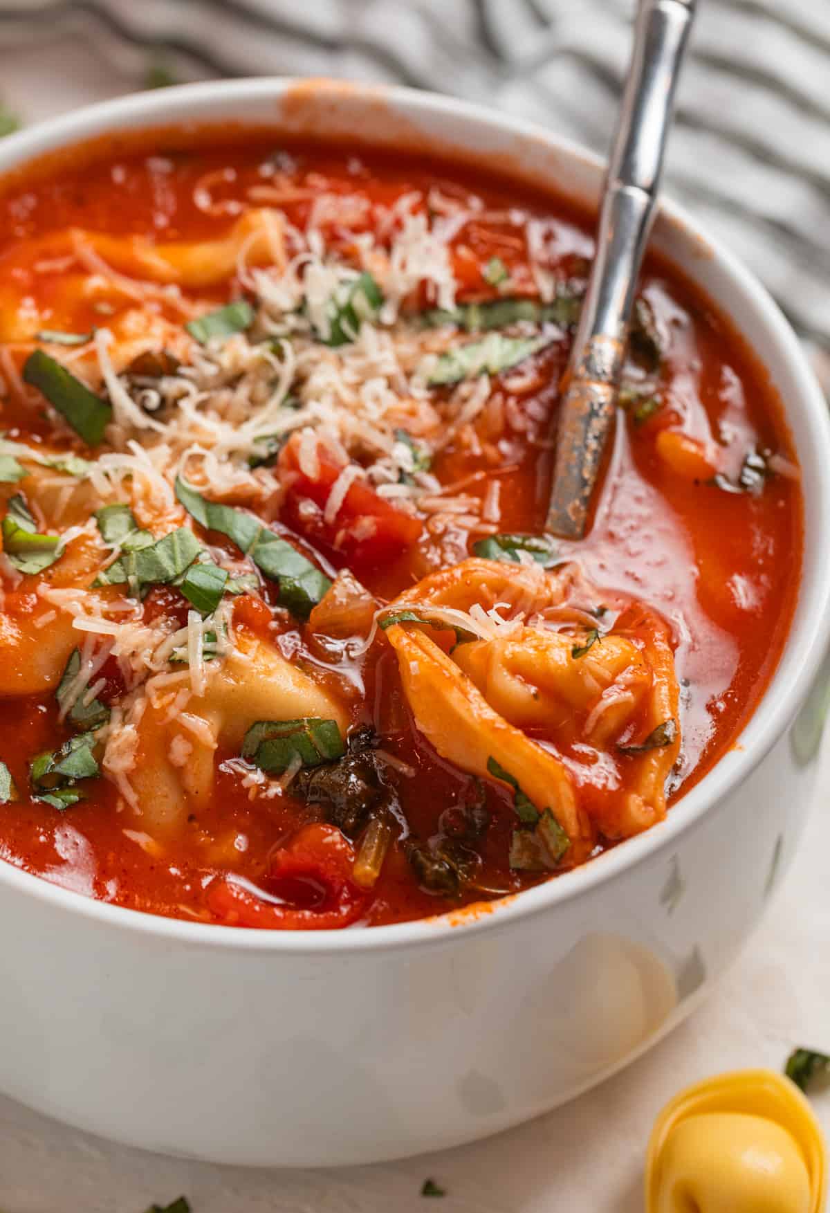 Rustic Italian Tortellini Soup